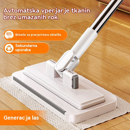 🔥【Komplet 4】Večfunkcijski mop s sponko za krpo, nov gospodinjski mop, ki ga ni treba prati
