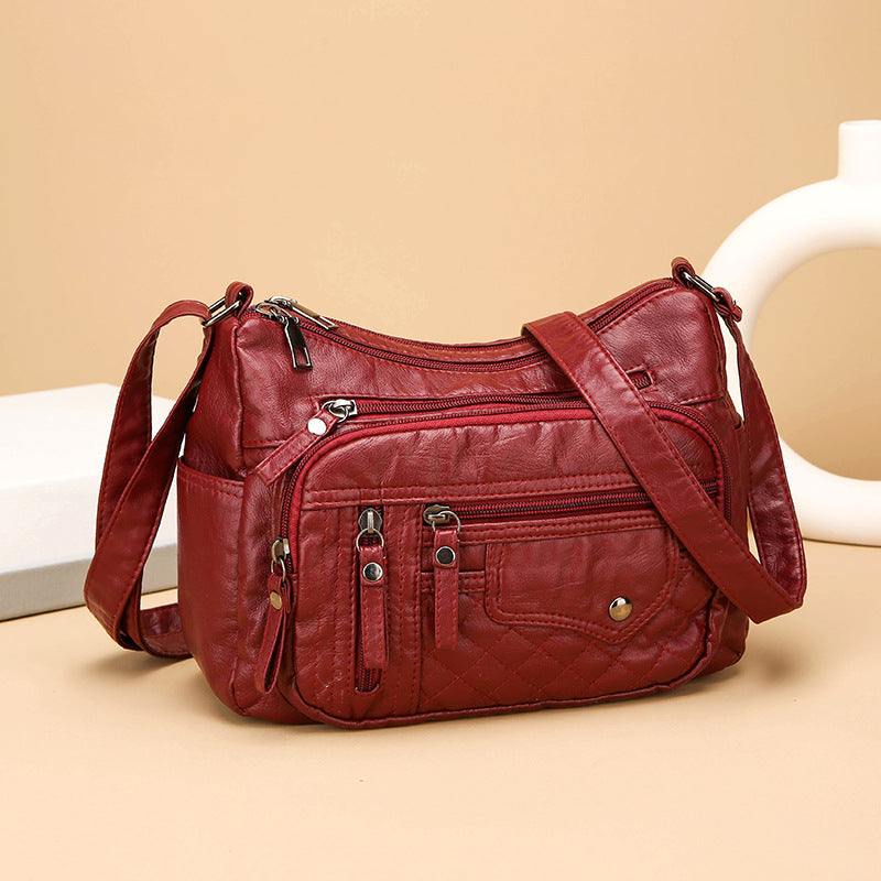 💥👜2026 Nuevo bolso de hombro/bandolera de cuero suave de gran capacidad