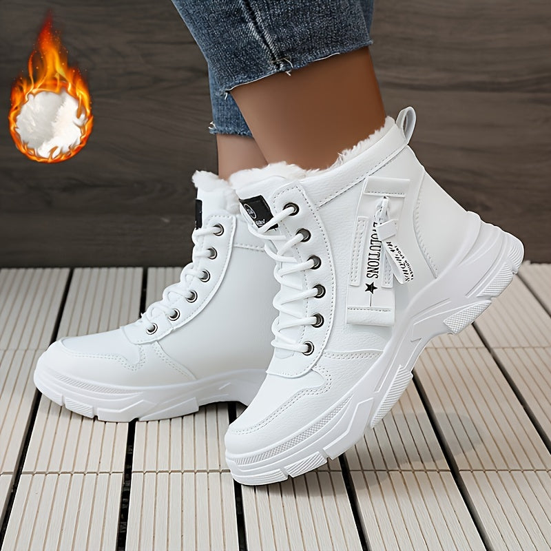 🔥【Połowa ceny】🥰【Rozmiary 35-45】Damskie zimowe buty śnieżne z bocznym zamkiem błyskawicznym 4214602