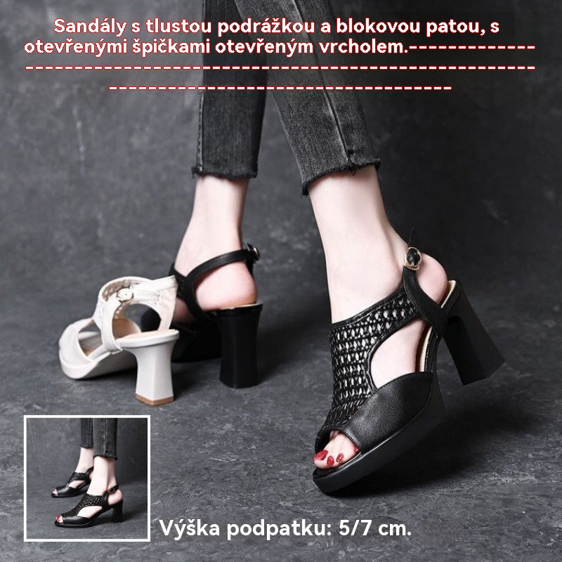 【Mărimi 35-40】👡Sandale noi de vară, plate, vârf deschis, talpă cu platformă 4258974