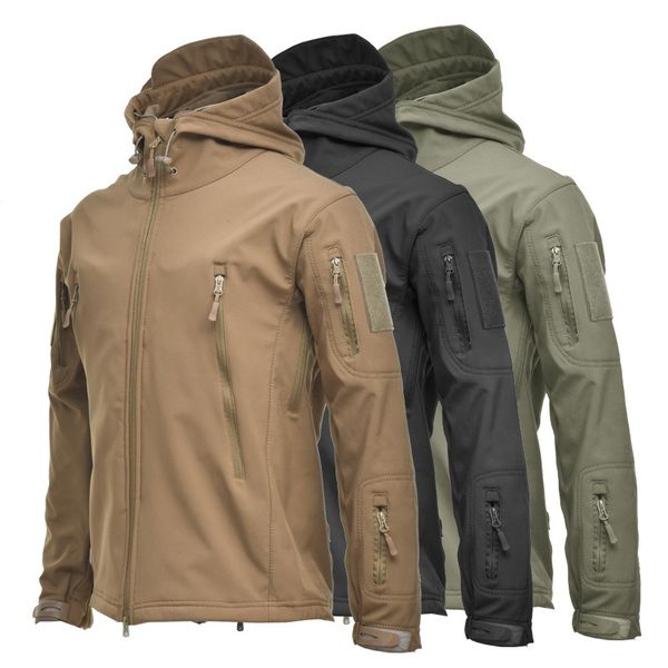 💧【S-4XL】Męska wodoodporna kurtka zimowa Outdoor Soft Shell 4223478
