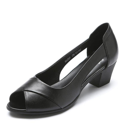 🔥👡【50% SLEVA】【35–40】2026 Nové kožené sandály s měkkou podrážkou – protiskluzové, pohodlné a stylové ✨