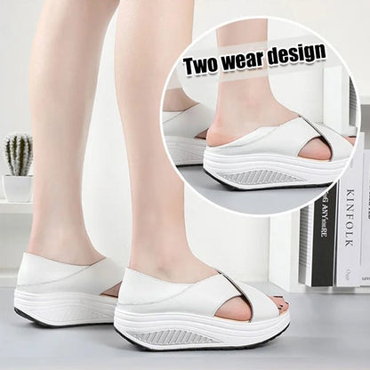 [Tallas 35-40] Nuevas sandalias casuales para mujer 2026, suela gruesa, transpirables, con puntera abierta. 4313678