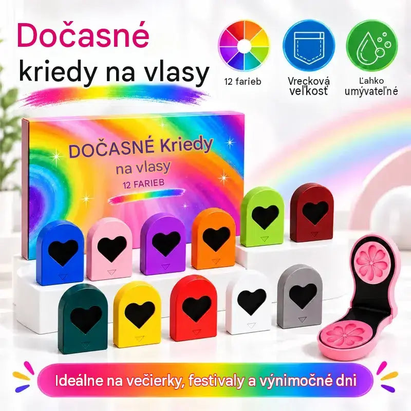 ❤️🌈Kompaktna barva za lase v prahu z 12 odtenki za hitro barvanje