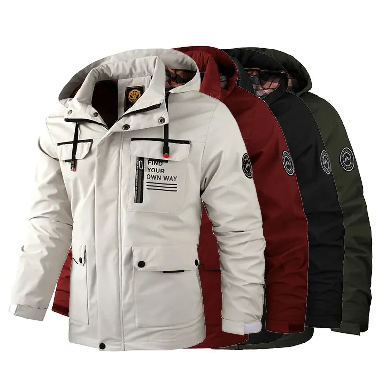🔥【M~4XL】2025 Nova moška vodoodporna, vetrovno odporna jakna za plezanje na prostem-4359096