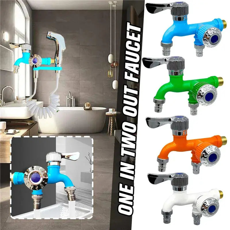💥【Kupite 1 in dobite 1 brezplačno】💦Zunanja pipa proti zmrzovanju z dvojnim upravljanjem💦