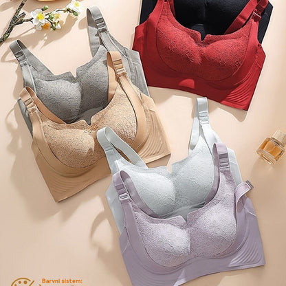 😍【Kupite 1, dobite 1 gratis】Nastavljiv push-up modrček za večje prsi, udoben modrček.