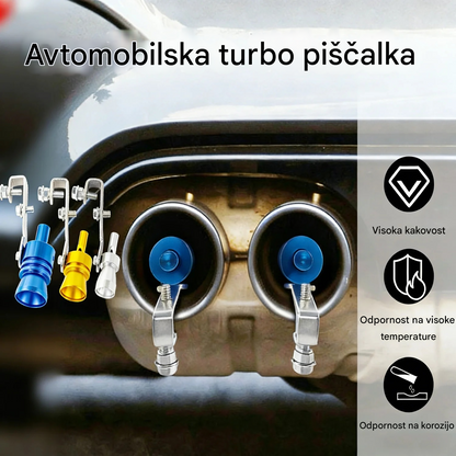 【Kupite 1, dobite 1 gratis】Piščalka za izpušni sistem Turbo Sound – trpežna in privlačna kovina