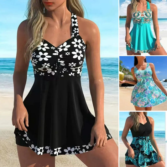 🏖️👙🌴【S–6XL】Stylové vzorované dámské plavky v nadměrných velikostech