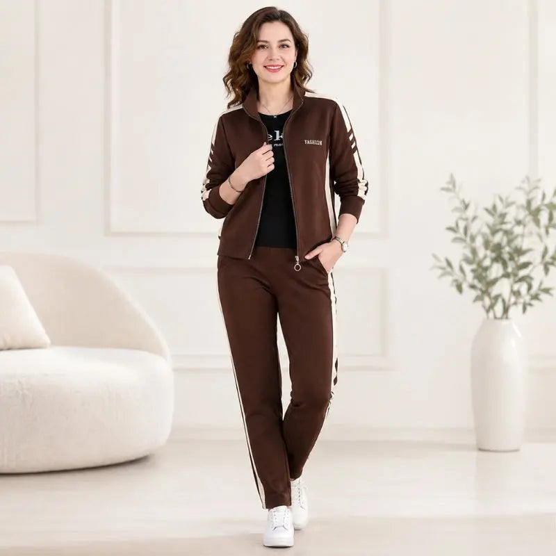 🔥【50% popust】🔥【M-5XL】【Jakna + hlače】😍 Nov jesenski komplet športnih oblačil za prosti čas, plus velikosti