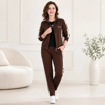🔥【50% popust】🔥【M-5XL】【Jakna + hlače】😍 Nov jesenski komplet športnih oblačil za prosti čas, plus velikosti