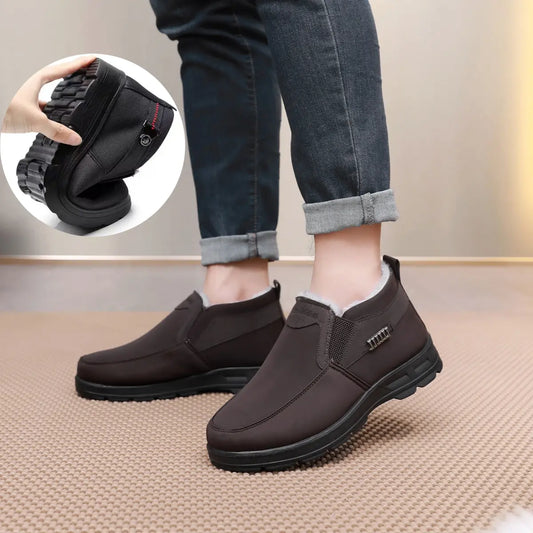 💥👞✨【50% popust】Moški zimski bombažni čevlji, debel flis, nedrseči in topli