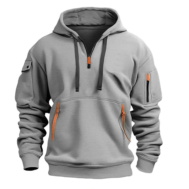 👕Novo za jesen/zimo 【S-5XL】 Moška srajca/pulover s kapuco in zadrgo ter številnimi žepi – Brezplačna dostava