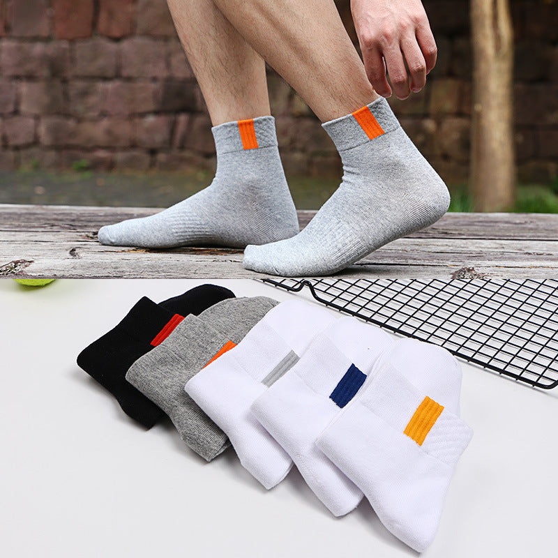 🧦【10 par】Męskie oddychające, odporne na zapachy i pochłaniające pot skarpetki sportowe 4156539