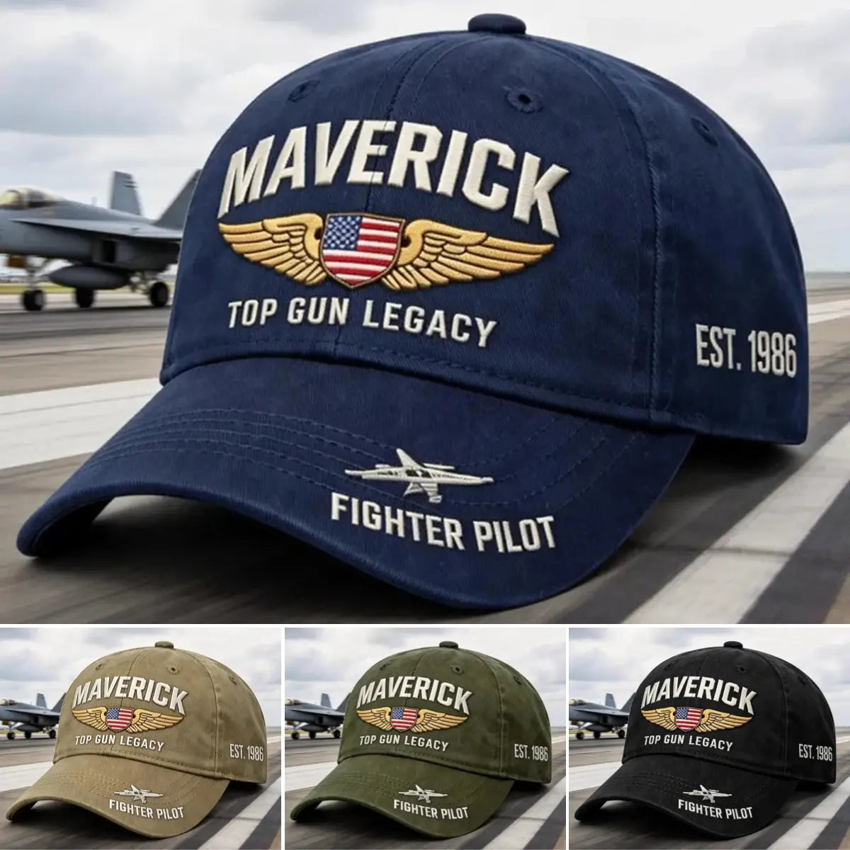 🧢✈️Esta gorra de béisbol ajustable está inspirada en la aviación de combate y es la opción ideal para los amantes de la aviación de combate.
