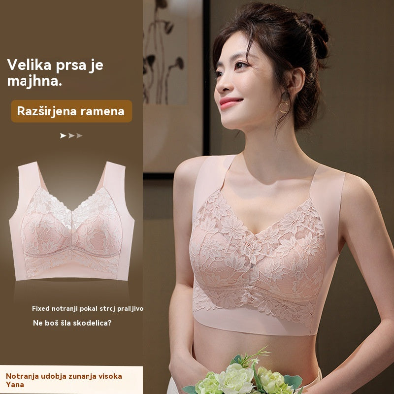 ✨💓【Kupite enega, enega dobite brezplačno】【40–100 kg】Nov push-up modrček brez kosti, proti povešanju