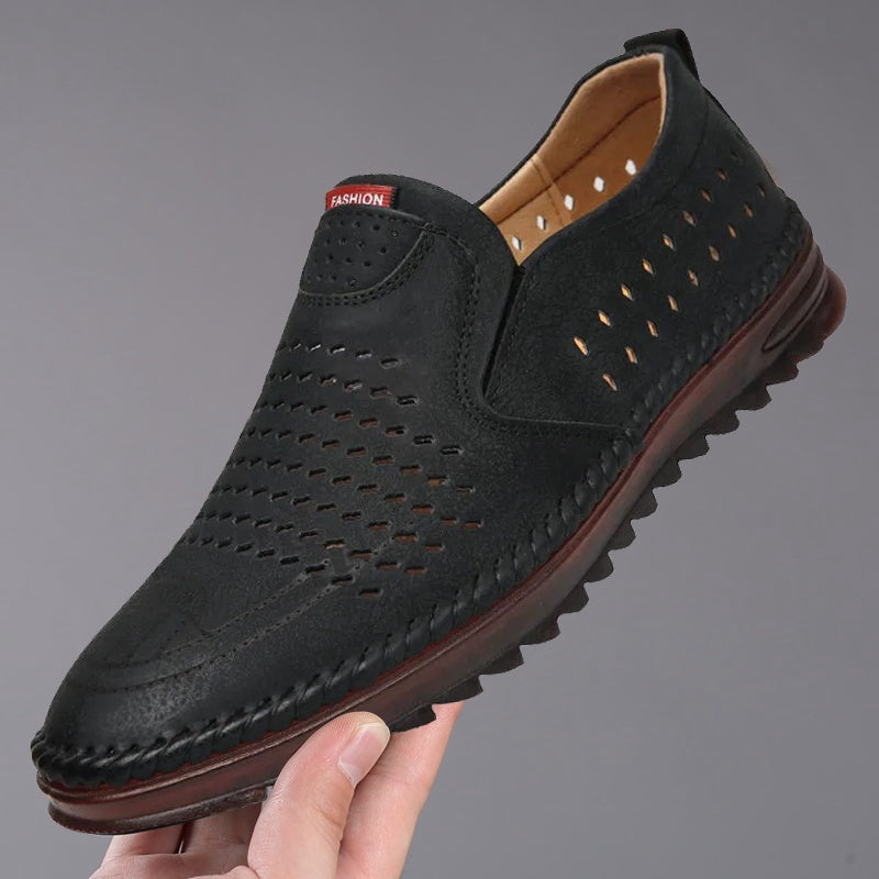 【39-44】2026 Męskie ręcznie robione, skórzane, codzienne buty outdoorowe