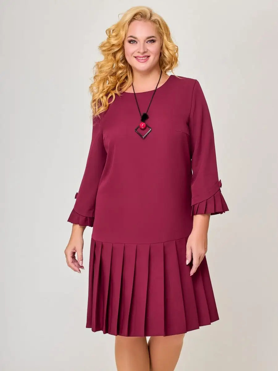 💌【S-5XL】👗 Nova modna, visokokakovostna, elegantna obleka z retro naborki iz leta 2025
