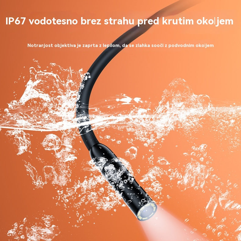📱[5 m]Čisto nov 7-milimetrski industrijski endoskop z neposrednim priključkom kamere tipa C, združljiv s telefoni Android (vodoodporen endoskop)