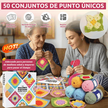 🔥50%OFF🔥🧩🧷【50 diseños únicos】Juego de tarjetas de crochet