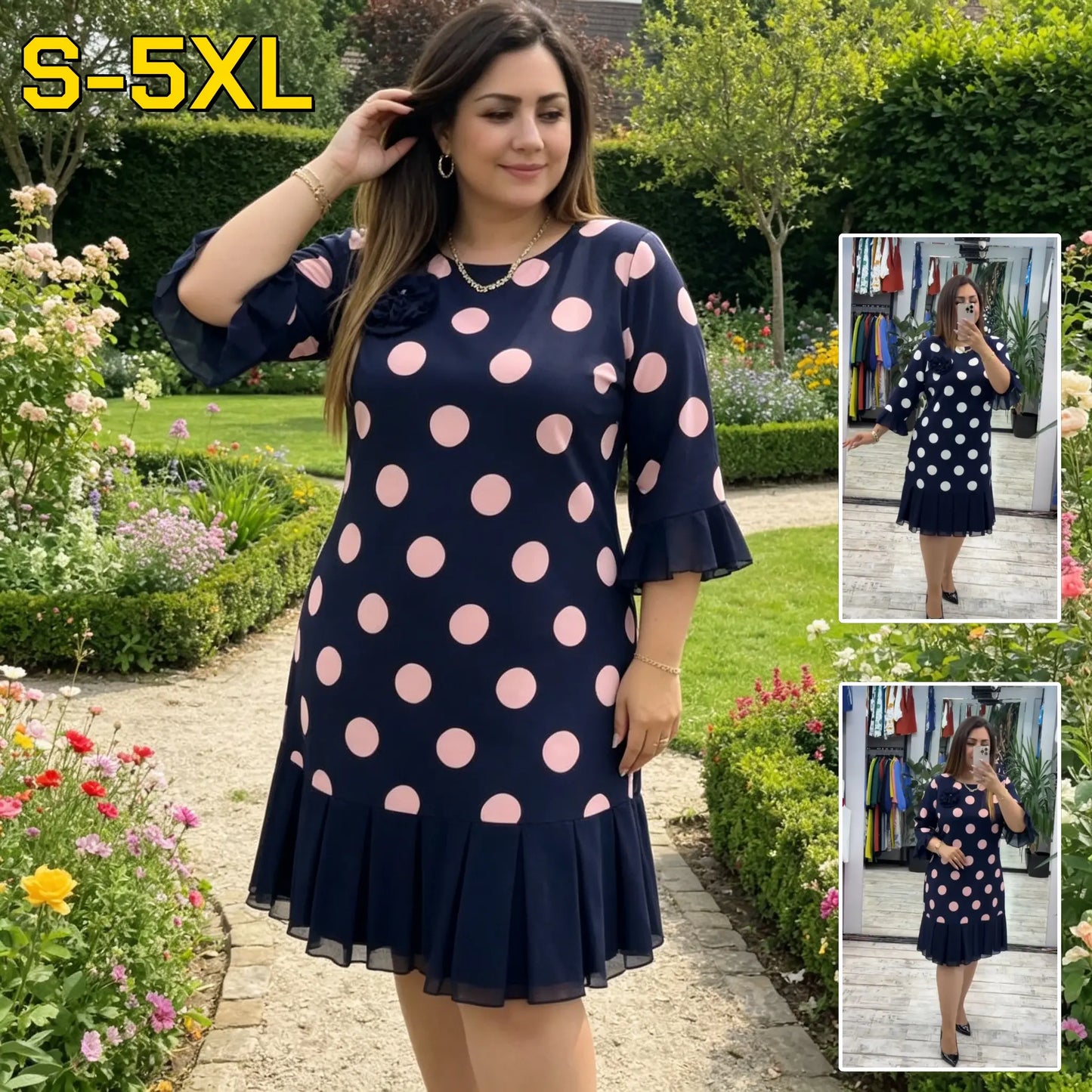 💟【S-5XL】🍂🍁👗 Modna obleka jesen 2026, klasičen, eleganten in preprost dizajn
