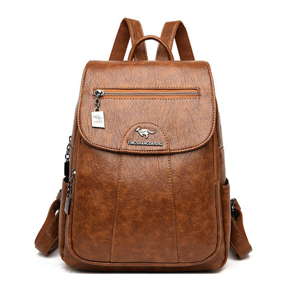 👜🎒【Časově omezené snížení ceny】Dámský retro měkký kožený cestovní batoh