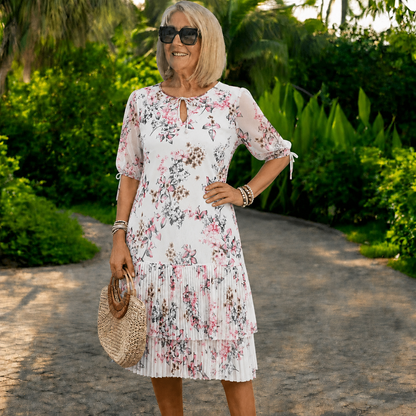 🌺Sleva 50 %💃👗【S–5XL】Dámské elegantní tištěné šaty – Stylové, pohodlné, Doprava zdarma