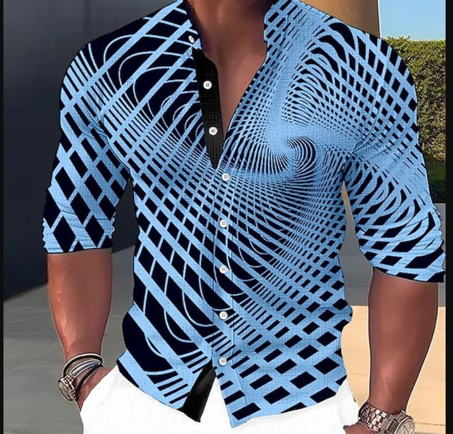 👔🔥【S-6XL】Moška bombažna potiskana majica