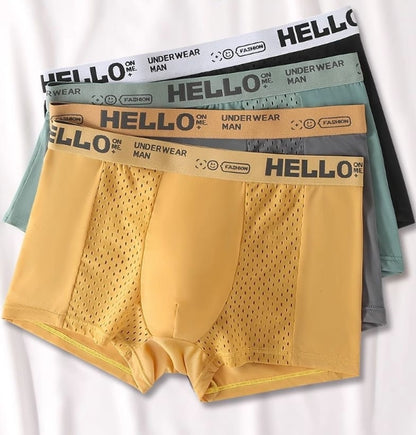 [6 komada u setu] Visokokvalitetne muške bokserice od prozračne mrežaste tkanine