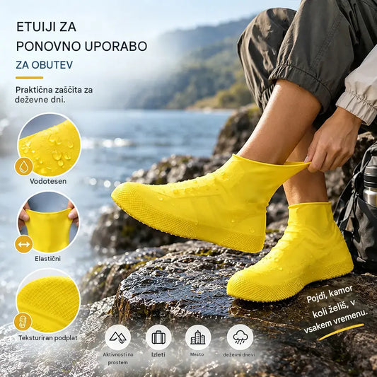 【2 para za 21 €】Preprečite, da bi se vaše superge premočile! Trpežne vodoodporne prevleke za čevlje: nedrseče in zložljive – preproste za prenašanje v torbi 🌧️