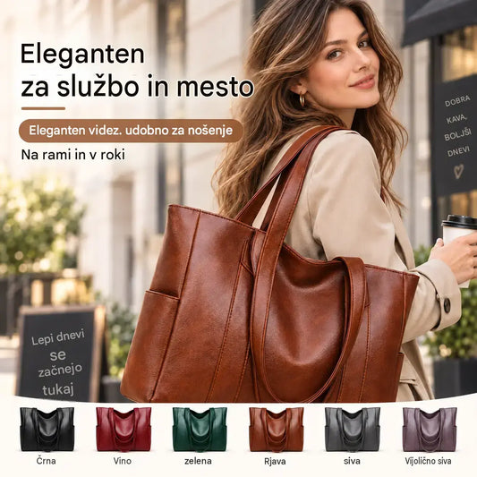 ✨👜【Velika kapaciteta】Ženska torba za čez ramo iz mehkega usnja, novost 2026