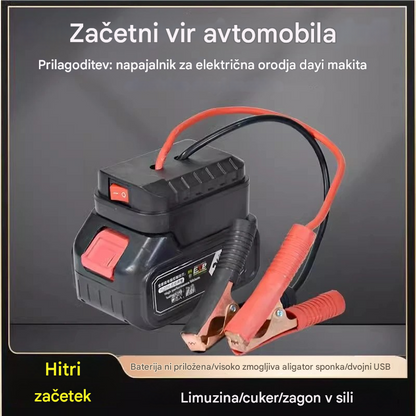 🚗🧰Večnamenski pretvornik za zagon avtomobilske baterije【(dvojni vmesnik USB)】