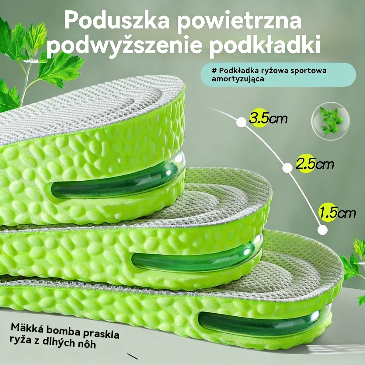 ⏰ Wygodne, pogrubione wkładki dodające wzrostu: chodź swobodnie i wyglądaj stylowo! 👟 4224536