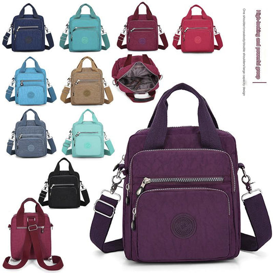 【Modna in vsestranska】🎒Torba z dvojno zadrgo, ročna torbica in torba za čez ramo