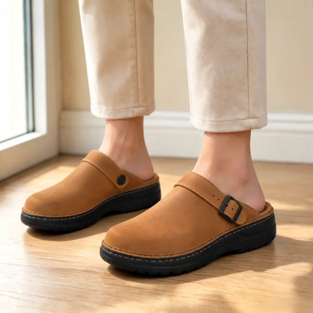 😎Poslední den 50% sleva🔥【38-48】😎 Unisex multifunkční ležérní pantofle z pravé kůže s měkkou podrážkou