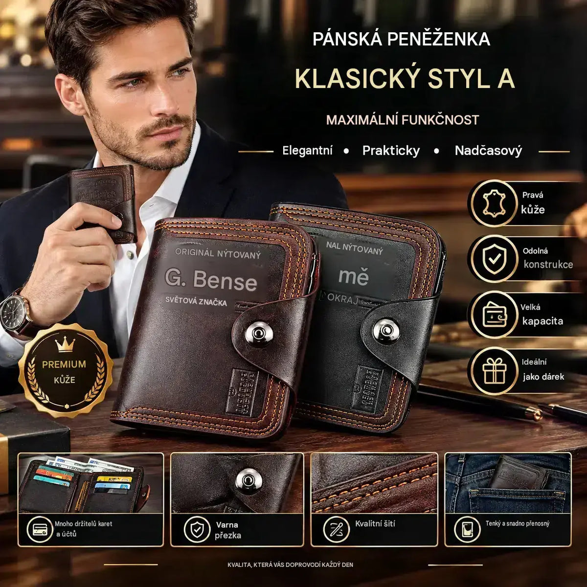👛 Časově omezená speciální nabídka 🔥 Kabelka/peněženka s mnoha přihrádkami na karty