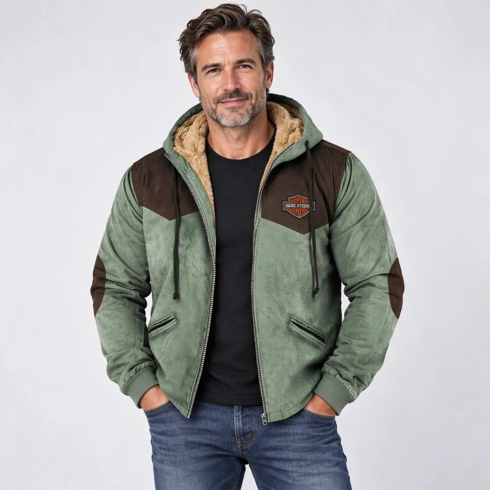 🔥💥【M-5XL】Chaqueta con capucha para hombre nueva 2026: gruesa y afelpada, resistente al frío y cálida