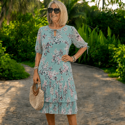 🌺Sleva 50 %💃👗【S–5XL】Dámské elegantní tištěné šaty – Stylové, pohodlné, Doprava zdarma