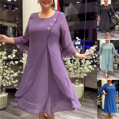 💟【S-5XL】👗2026 Nowe sukienki z szyfonu wysokiej jakości_4235053