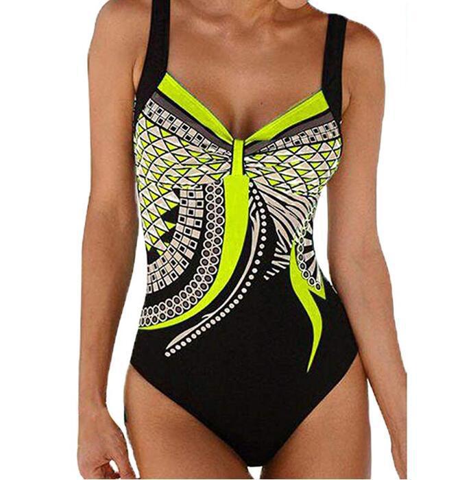 【S-3XL】Nove enodelne kopalke z vintage vzorcem 2026 Nove enodelne kopalke z vintage tiskom