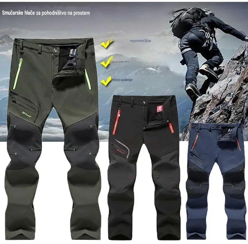 🏃‍♂️【S–5XL】2026 Nove moške outdoor hlače za jesen in zimo – tople, flis, nepremočljive in odporne proti vetru