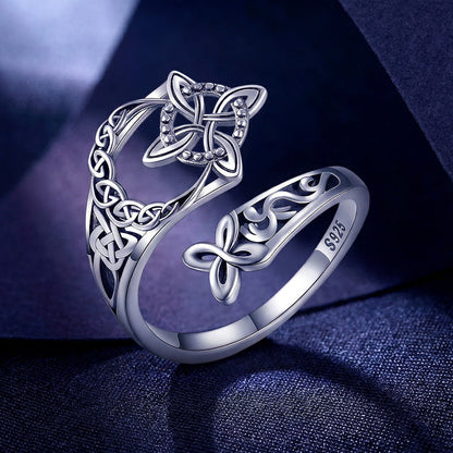 [Kupte 1, dostanete 1 zdarma] Nastavitelný prsten s keltským čarodějnickým uzlem – Nekonečno, síla a styl na dosah ruky ✨💍 4242198