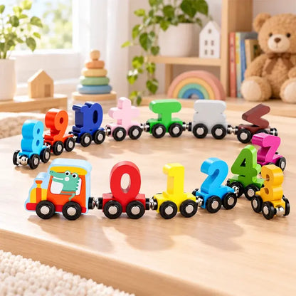 🚂Compra 1 y llévate 1 gratis🔥🚂 Tren Magnético de Números para Niños | Juguete Educativo de Construcción para Aprender Jugando
