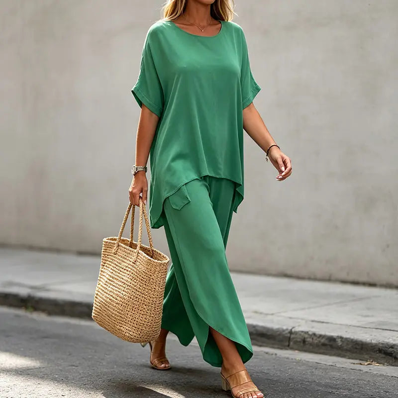 💃💃【S-5XL】 Ženski plus size casual komplet 2026 【Top + hlače】