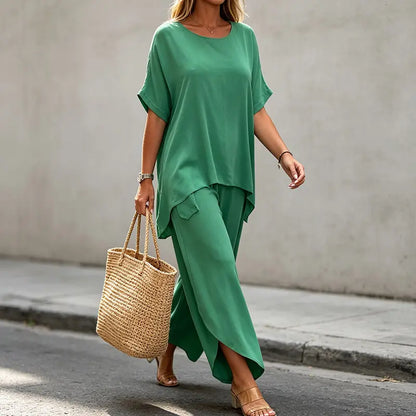 💃💃【S-5XL】 Ženski plus size casual komplet 2026 【Top + hlače】