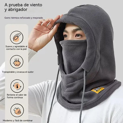 ❄️ Gorro térmico integral con forro polar que te mantiene abrigado hasta -20 grados Celsius. ⛷️ Ideal para esquiar, andar en moto y actividades al aire libre.