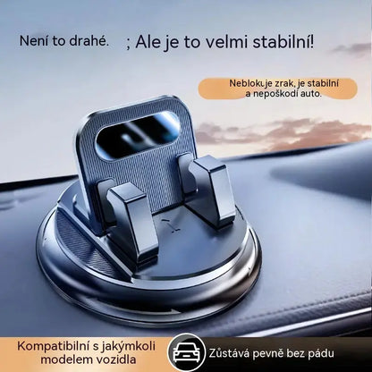 🎯 50% SLEVA NA VŠE! Otočný držák telefonu – bezpečné uchycení na palubní desku, vysoce přilnavá guma 🧭🔄 【Kvalita zaručena】