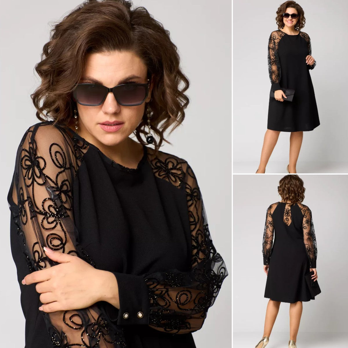 👗 Ograničena ponuda 39% popusta ❤️【S-5XL】2024. novi model haljine s čipkastim rukavima od 100% pamuka, topla i udobna3831775