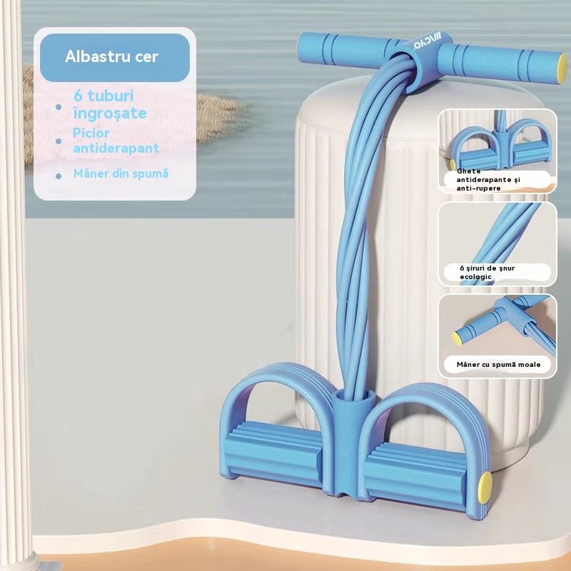 ⏰💪 Posilovací odporová guma, domácí expander s pedály