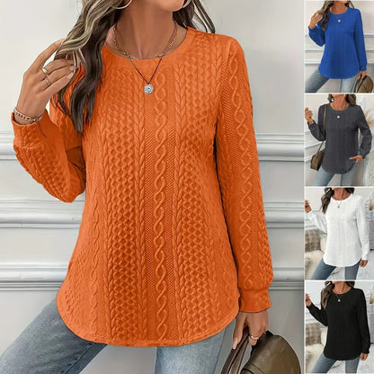 ✨❤️【L-6XL】Dámský volný jednobarevný svetr, ideální na podzim a zimu 4213318